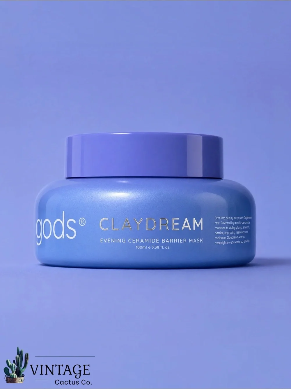 NIB Dew of the Gods! Claydream Evening Ceramide Barrier Mask ~ Full Size